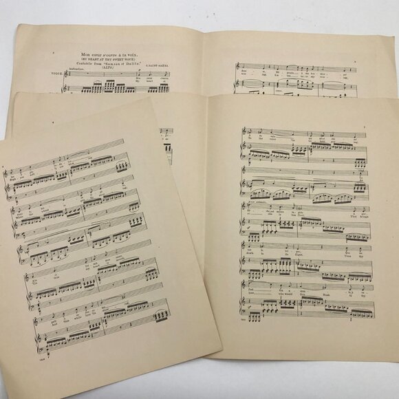 Operatic Anthology My Heart At Thy Sweet Voice 1911 for Voice & Piano 10 pages - Picture 4 of 7